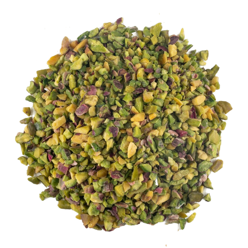 crushed pistachios