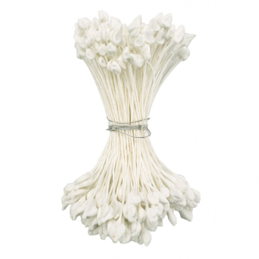 Тычинки в ассортименте, Белые длинные 500 шт ТЧ04